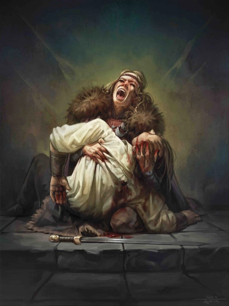 Ilustración de la baraja Bárbaro